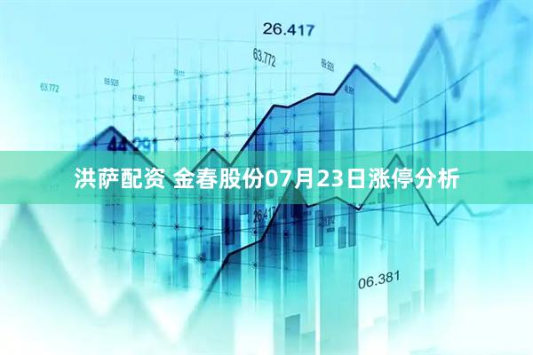 洪萨配资 金春股份07月23日涨停分析